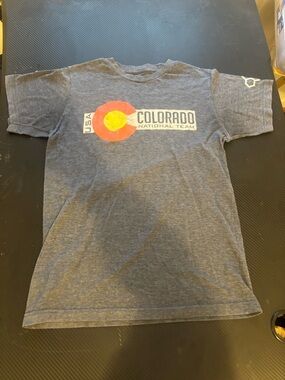 Rudis Colorado National Team Graphic Tee Mens S MEASUREMENTS SHOWN